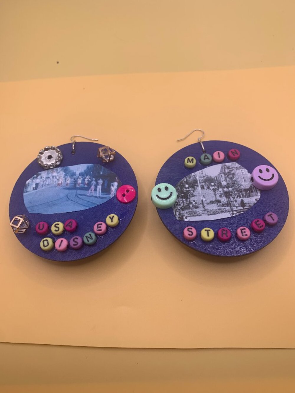 USA Main Street Disneyland DIY Statement Earrings SELLING AS IS